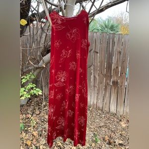 City Knit maxi dress stamp on design EUC